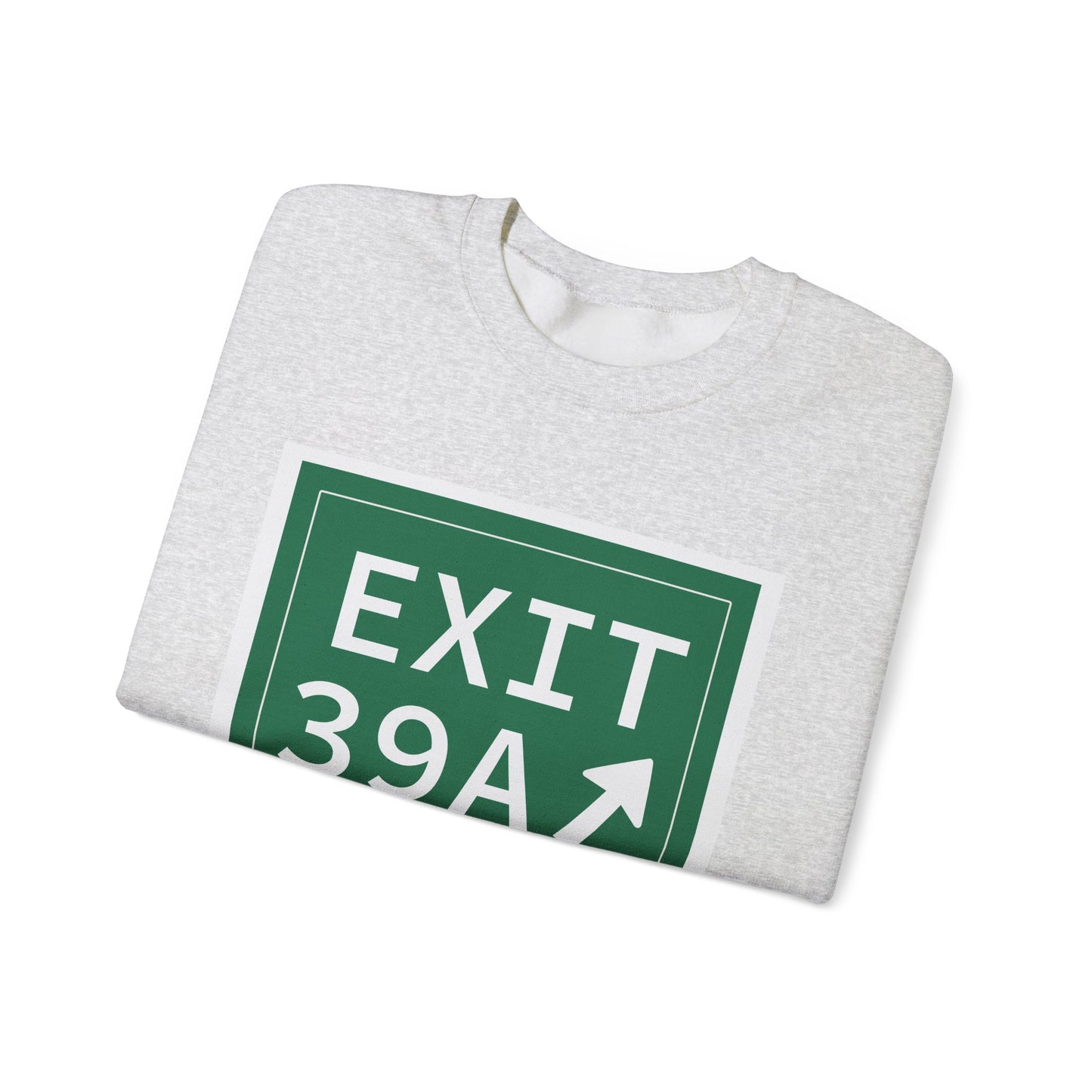 Vintage Exit 39A Merritt Parkway Sign Unisex Heavy Blend™ Crewneck Sweatshirt