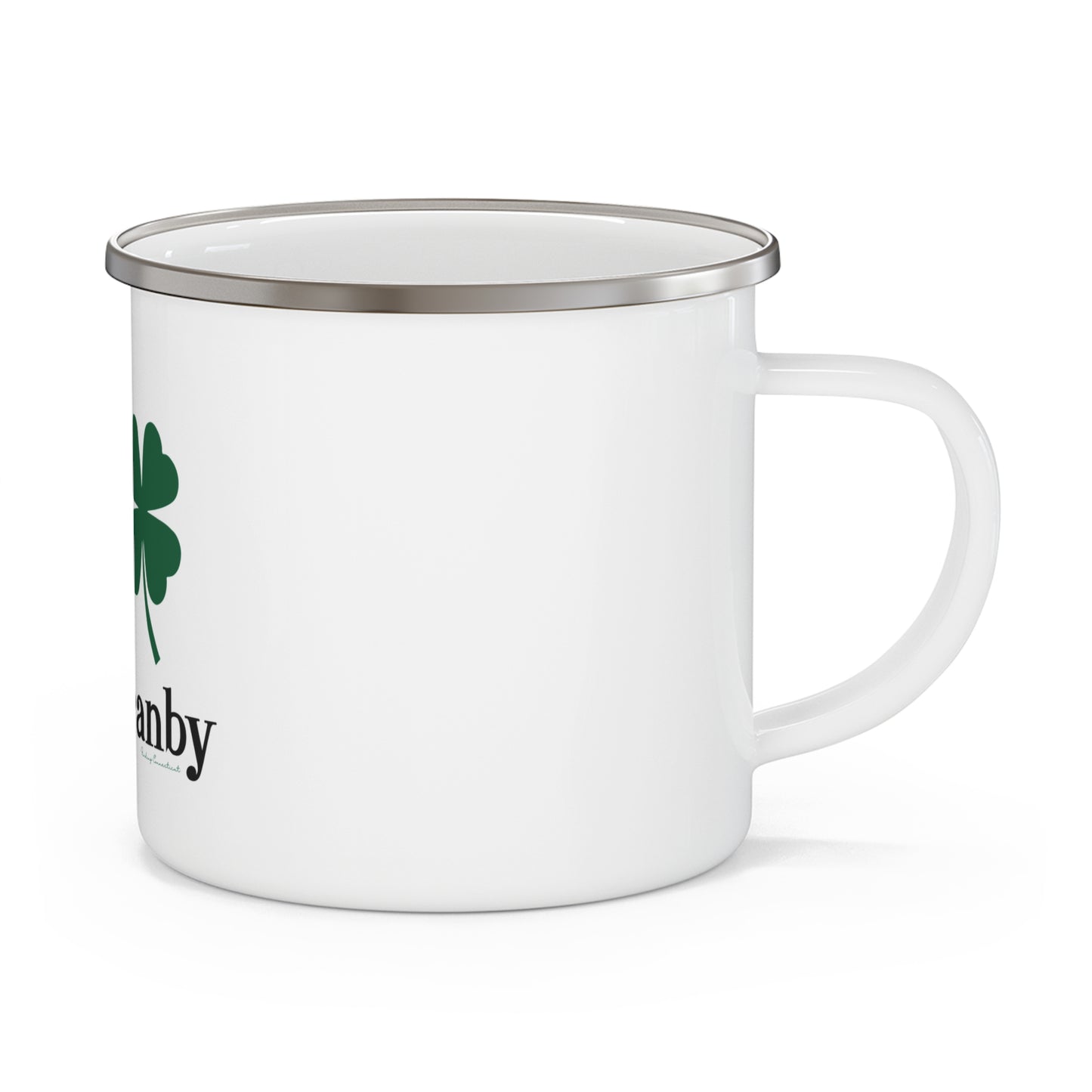 I Clover East Granby Enamel Camping Mug