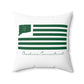 Cheshire Connecticut St. Patrick’s Day Flag Spun Polyester Square Pillow