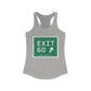Vintage Exit 60 WCP Sign Women's Ideal Racerback Tank Top