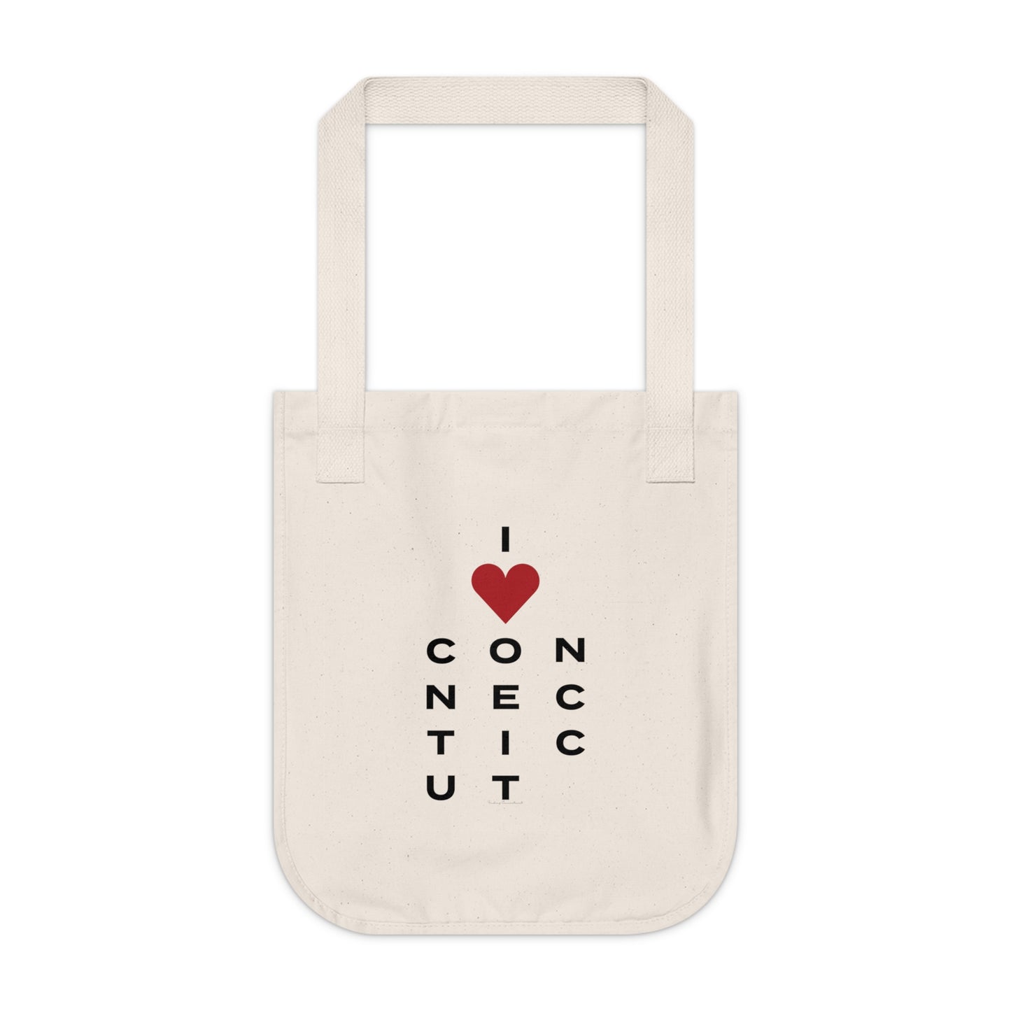 Connecticut Vision Organic Canvas Tote Bag