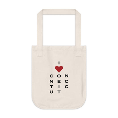 Connecticut Vision Organic Canvas Tote Bag