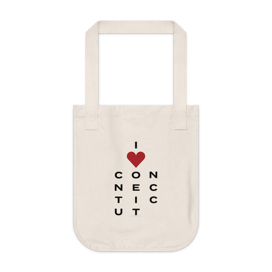 Connecticut Vision Organic Canvas Tote Bag