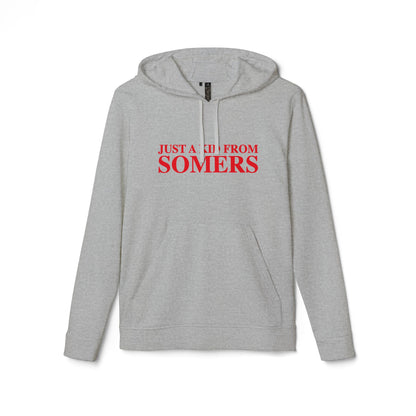 Just a kid from Somers adidas Unisex Fleece Hoodie