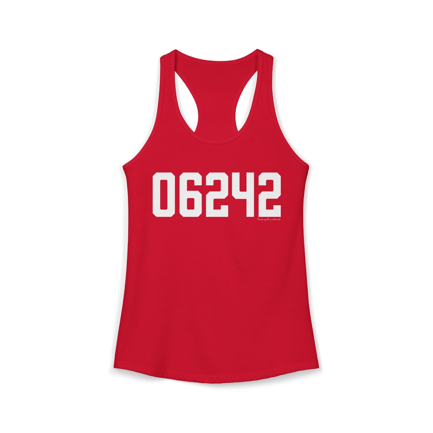 06242 Eastford CT Zip Code Women's Ideal Racerback Tank Top
