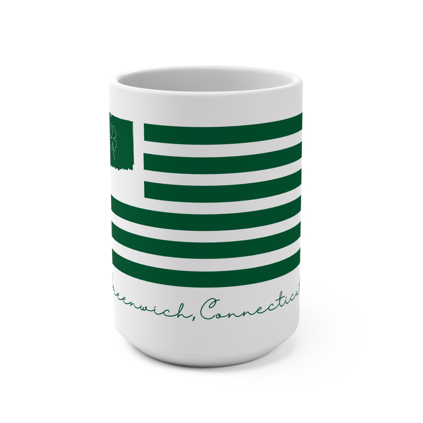 Greenwich Connecticut St Patrick’s Day Flag Mug 15oz
