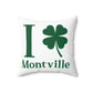I Clover Montville Spun Polyester Square Pillow