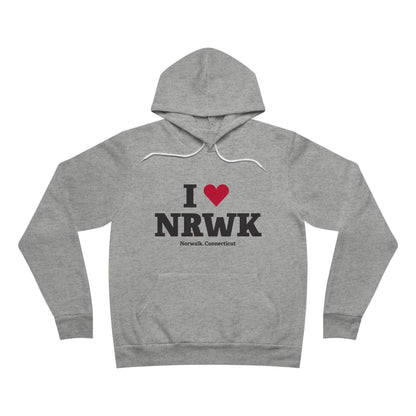 I Heart NRWK Unisex Sponge Fleece Pullover Hoodie