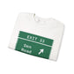 Vintage Merritt Parkway Exit 33 Sign Unisex Heavy Blend™ Crewneck Sweatshirt