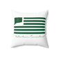 Watertown Connecticut St. Patrick’s Day Flag Spun Polyester Square Pillow