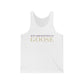 Just a kid listening to Goose - Cream & Purple Unisex Jersey Tank Top