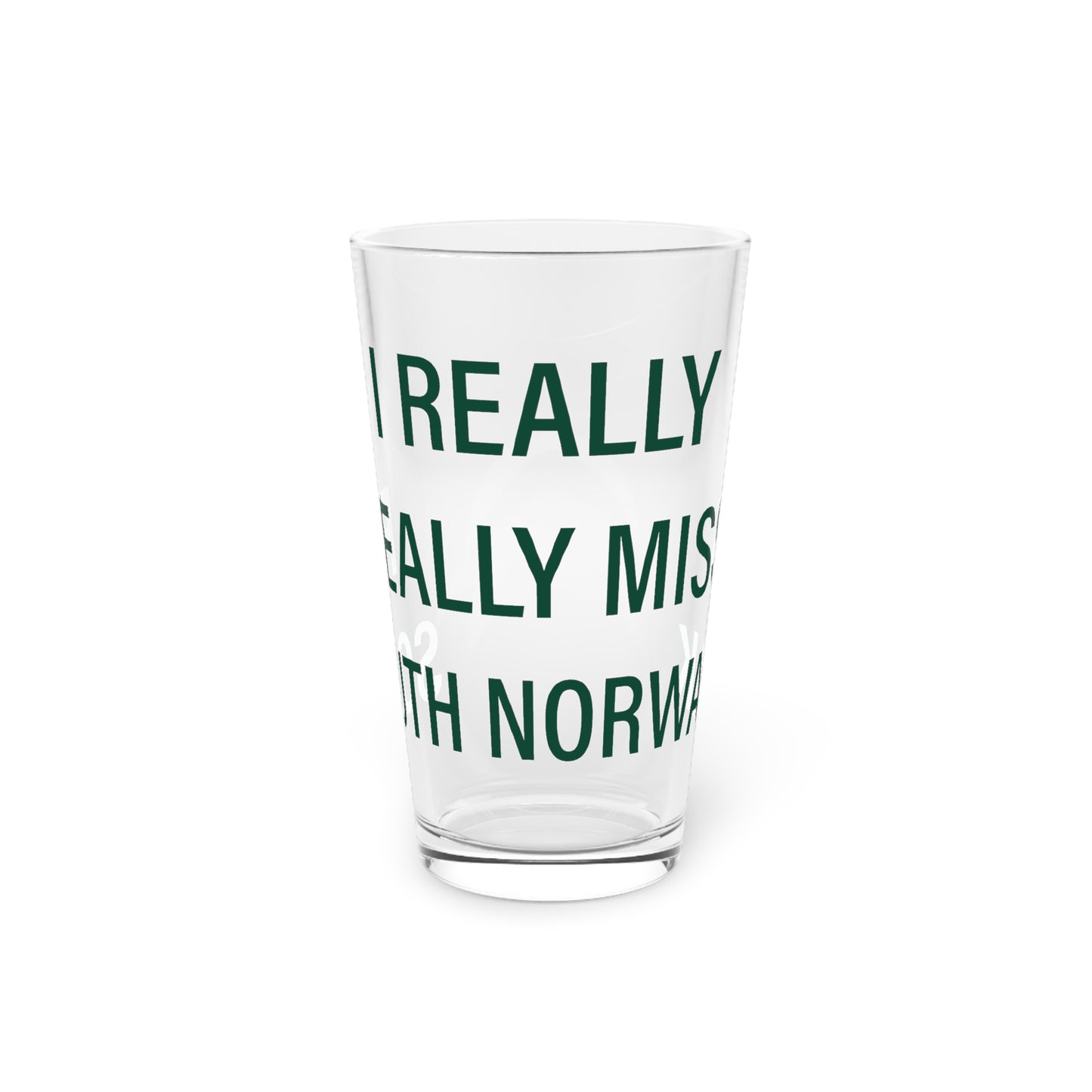 I Really Really Miss South Norwalk Pint Glass, 16oz
