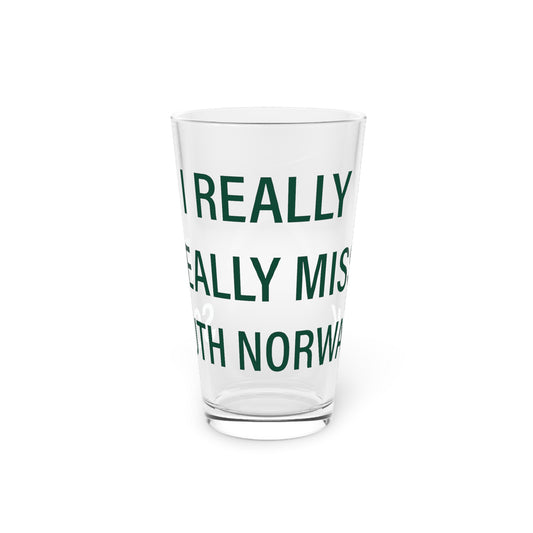 I Really Really Miss South Norwalk Pint Glass, 16oz