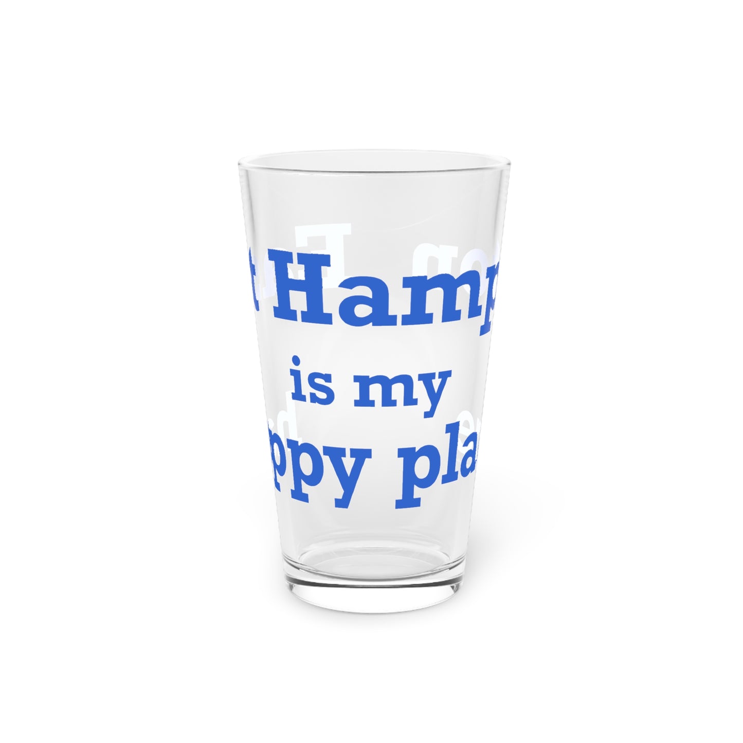 East Hampton is My Happy Place Pint Glass, 16oz