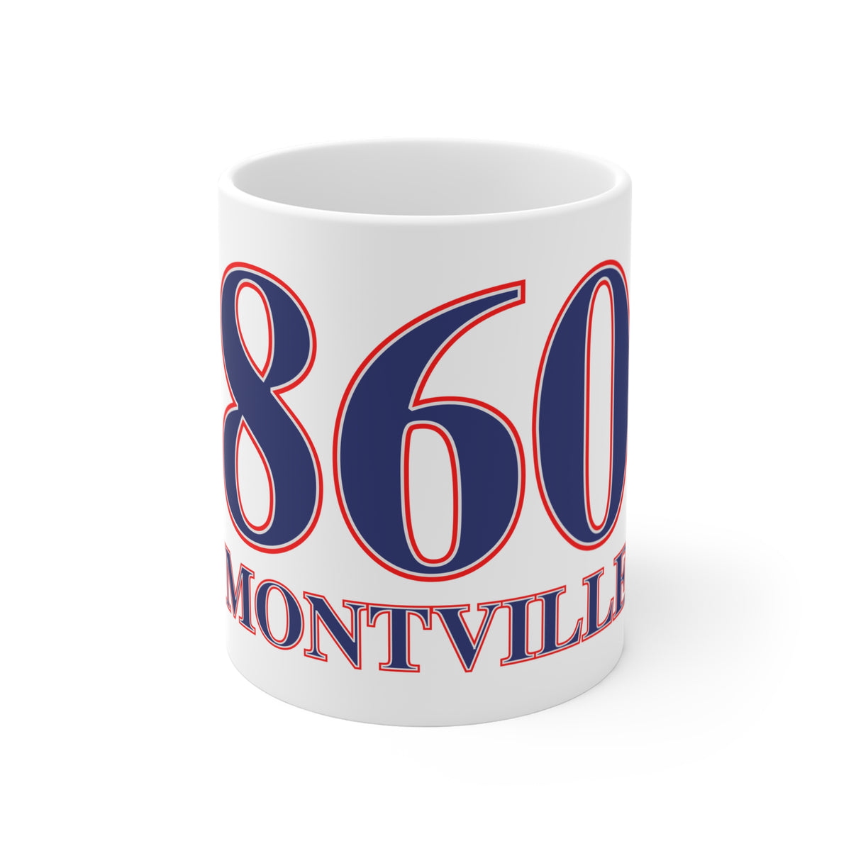 860 Montville Red, White & Blue Mug 11oz