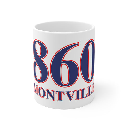 860 Montville Red, White & Blue Mug 11oz
