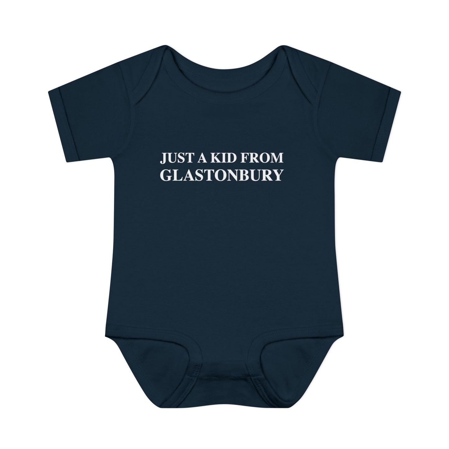 Just a kid from Glastonbury Infant Baby Rib Bodysuit