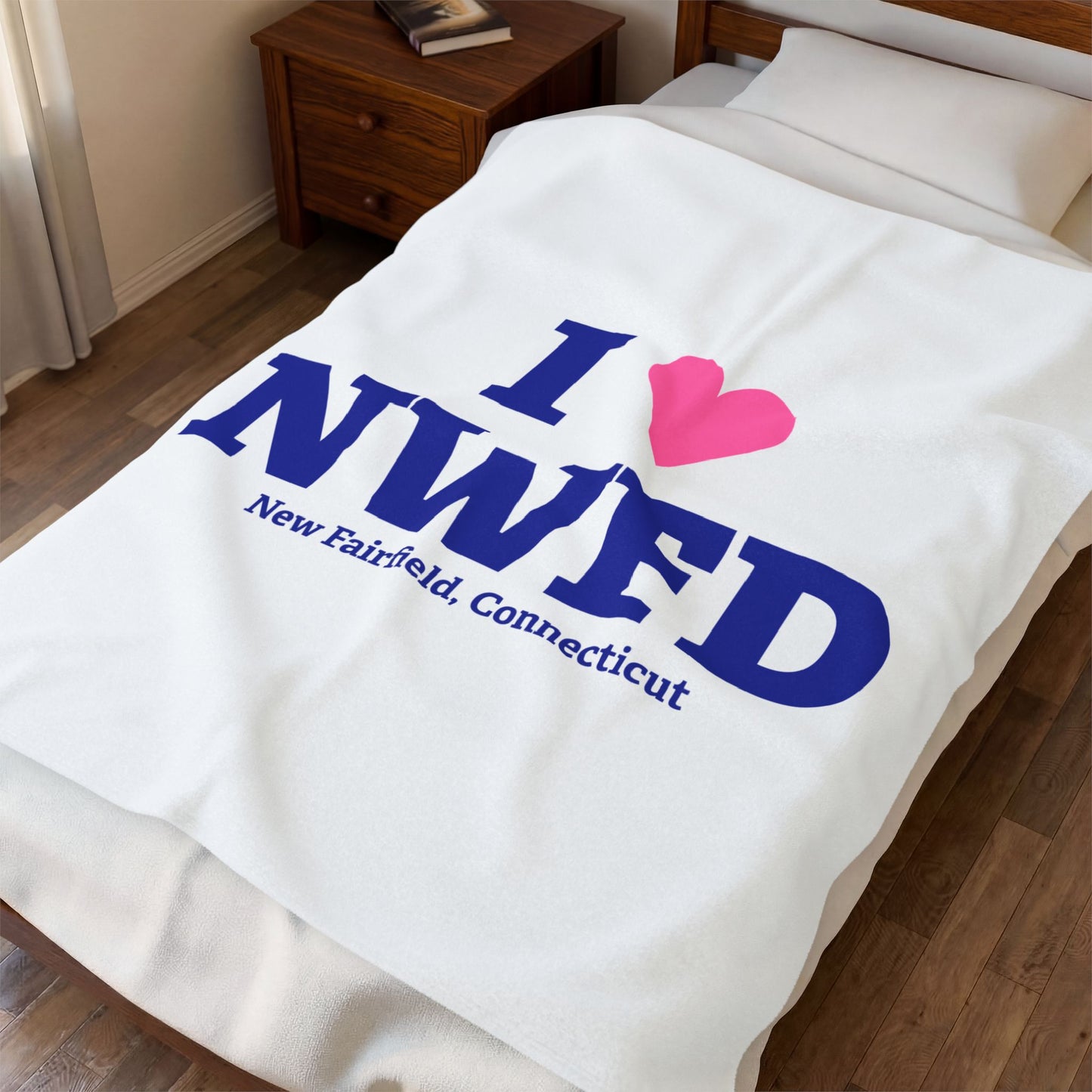 I Heart NWFD Velveteen Plush Blanket