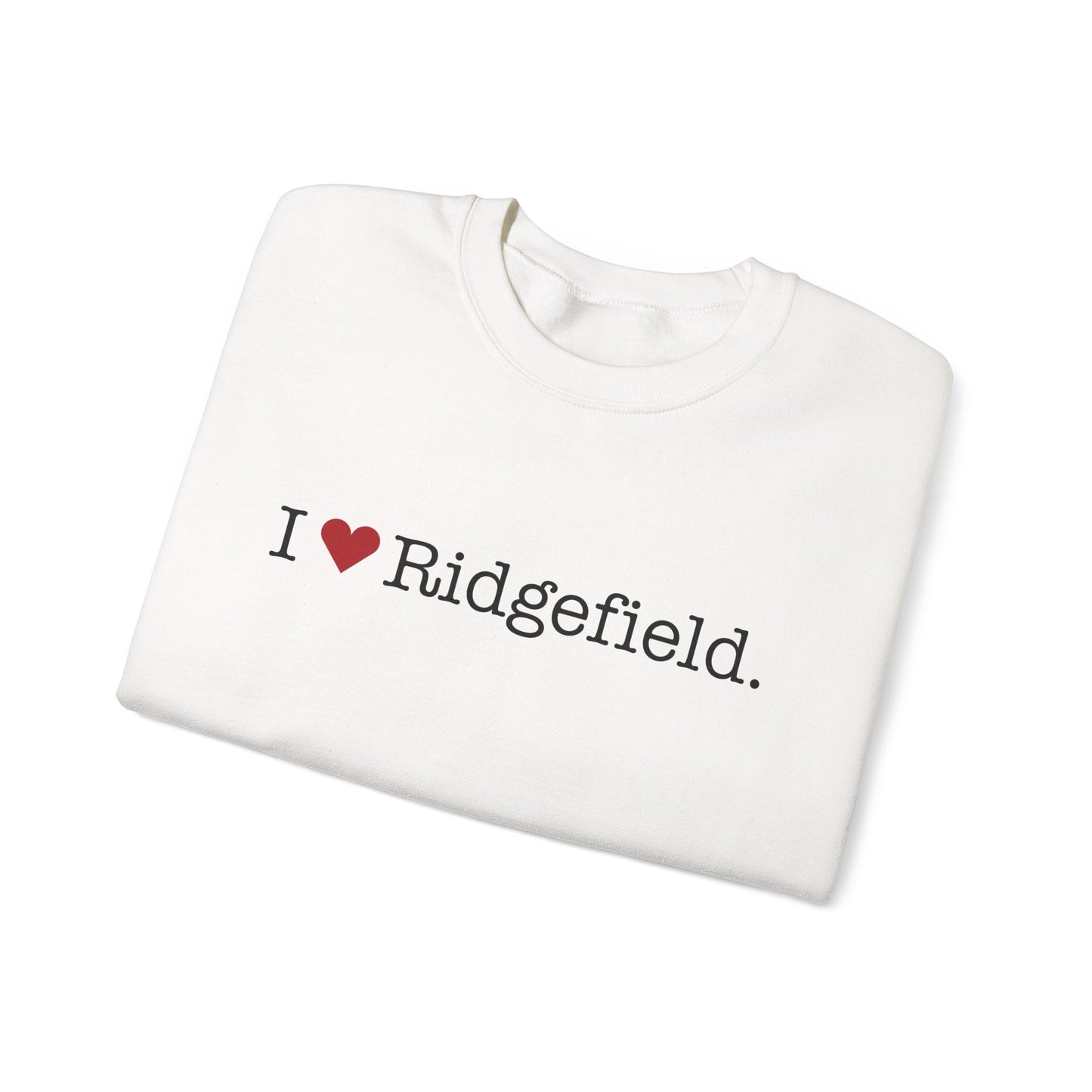 I Heart Ridgefield. Unisex Heavy Blend™ Crewneck Sweatshirt