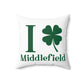 I Clover Middlefield Spun Polyester Square Pillow
