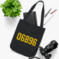 06896 Redding Connecticut Zip Code Organic Canvas Tote Bag