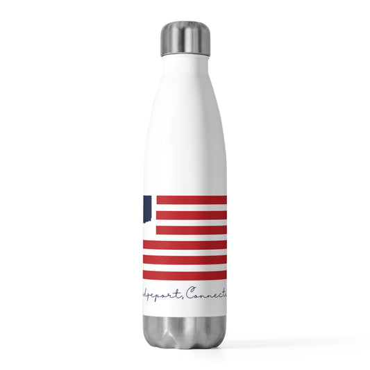 Bridgeport Connecticut Flag 20oz Insulated Bottle