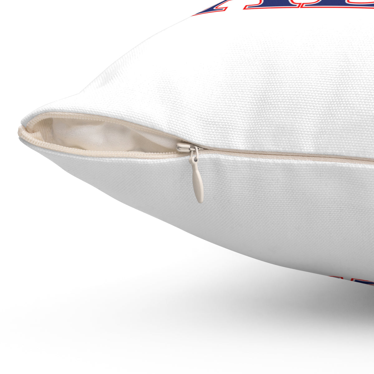860 Salem Red, White & Blue Spun Polyester Square Pillow