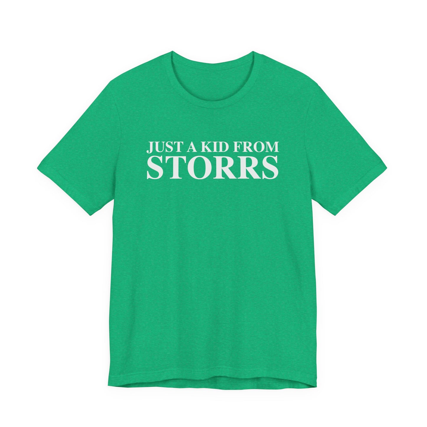 Just a kid from Storrs Unisex Jersey Short Sleeve T-Shirt
