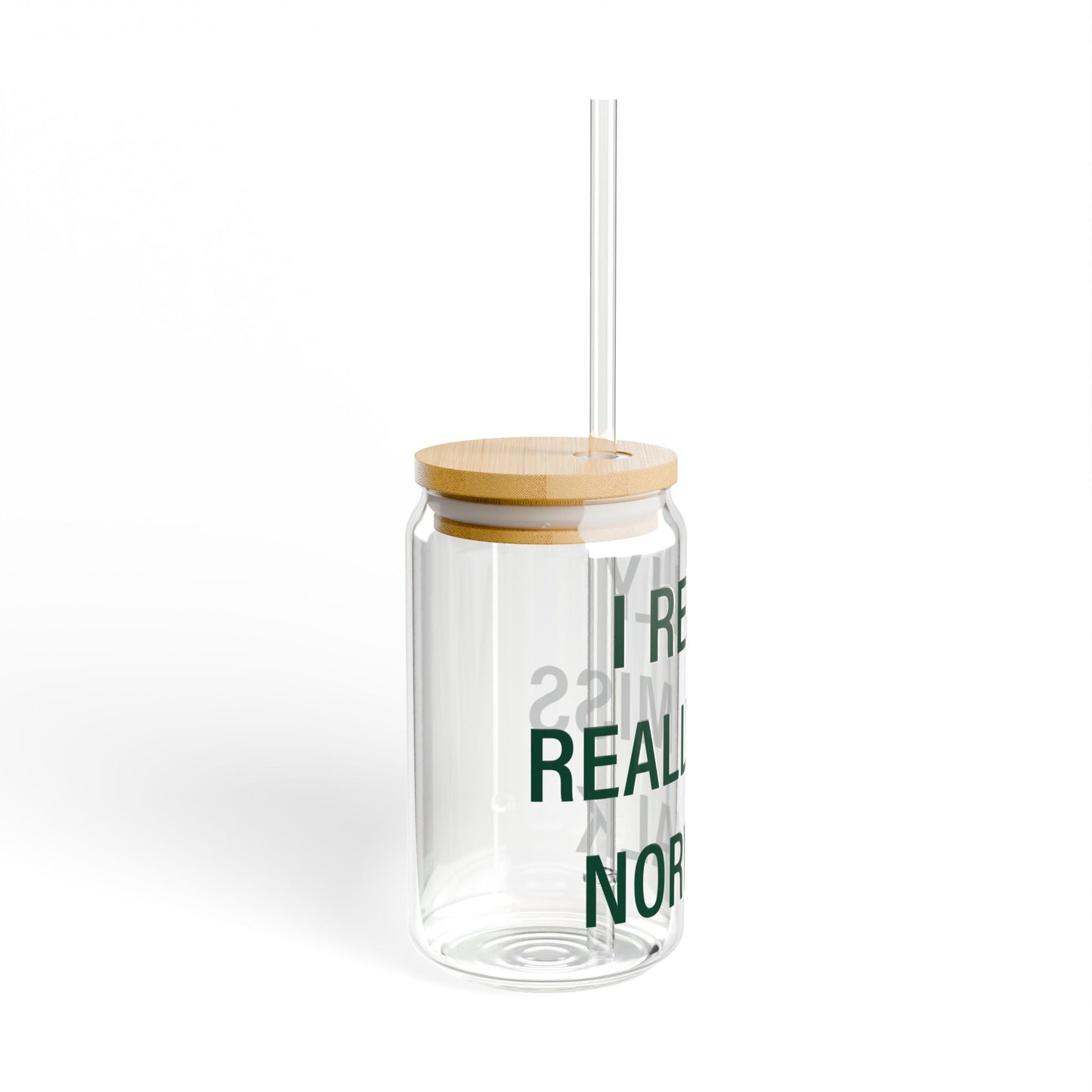 I Really Really Miss Norwalk Sipper Glass, 16oz