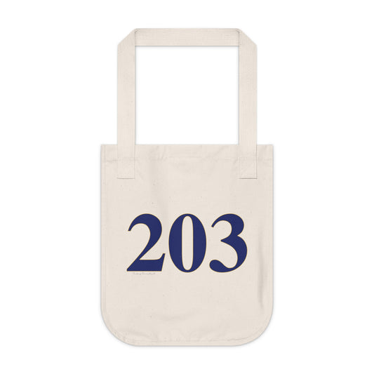 203 Organic Canvas Tote Bag