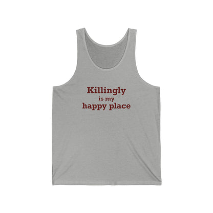 Killingly is My Happy Place Unisex Jersey Tank Top