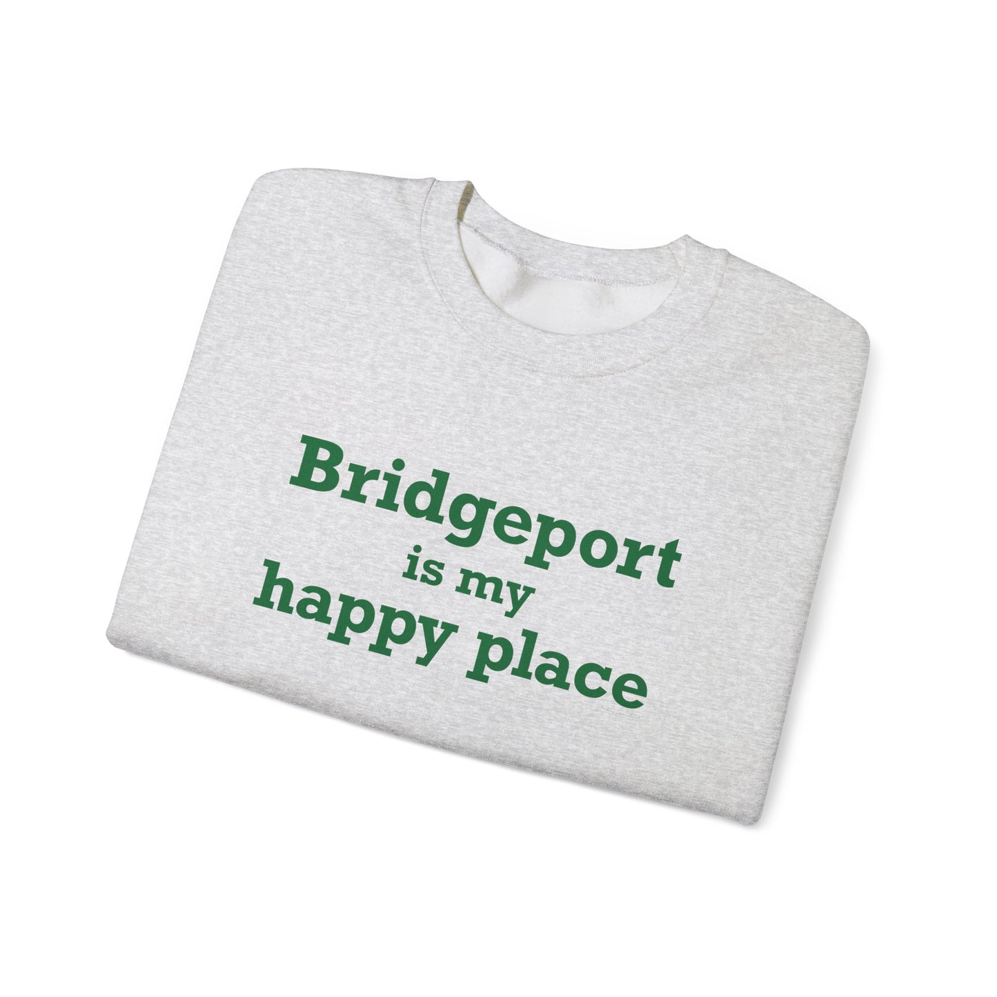 Bridgeport Is My Happy Place Unisex Heavy Blend™ Crewneck Sweatshirt