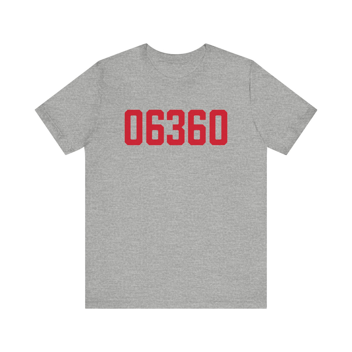 06360 Norwich Connecticut Zip Code Unisex Jersey Short Sleeve T-Shirt
