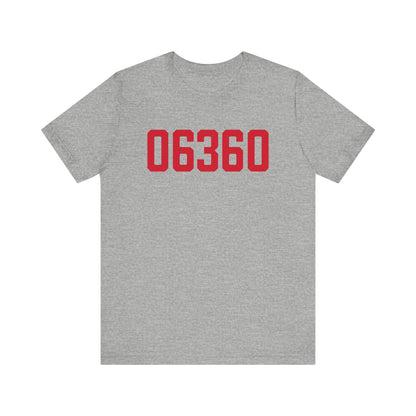 06360 Norwich Connecticut Zip Code Unisex Jersey Short Sleeve T-Shirt