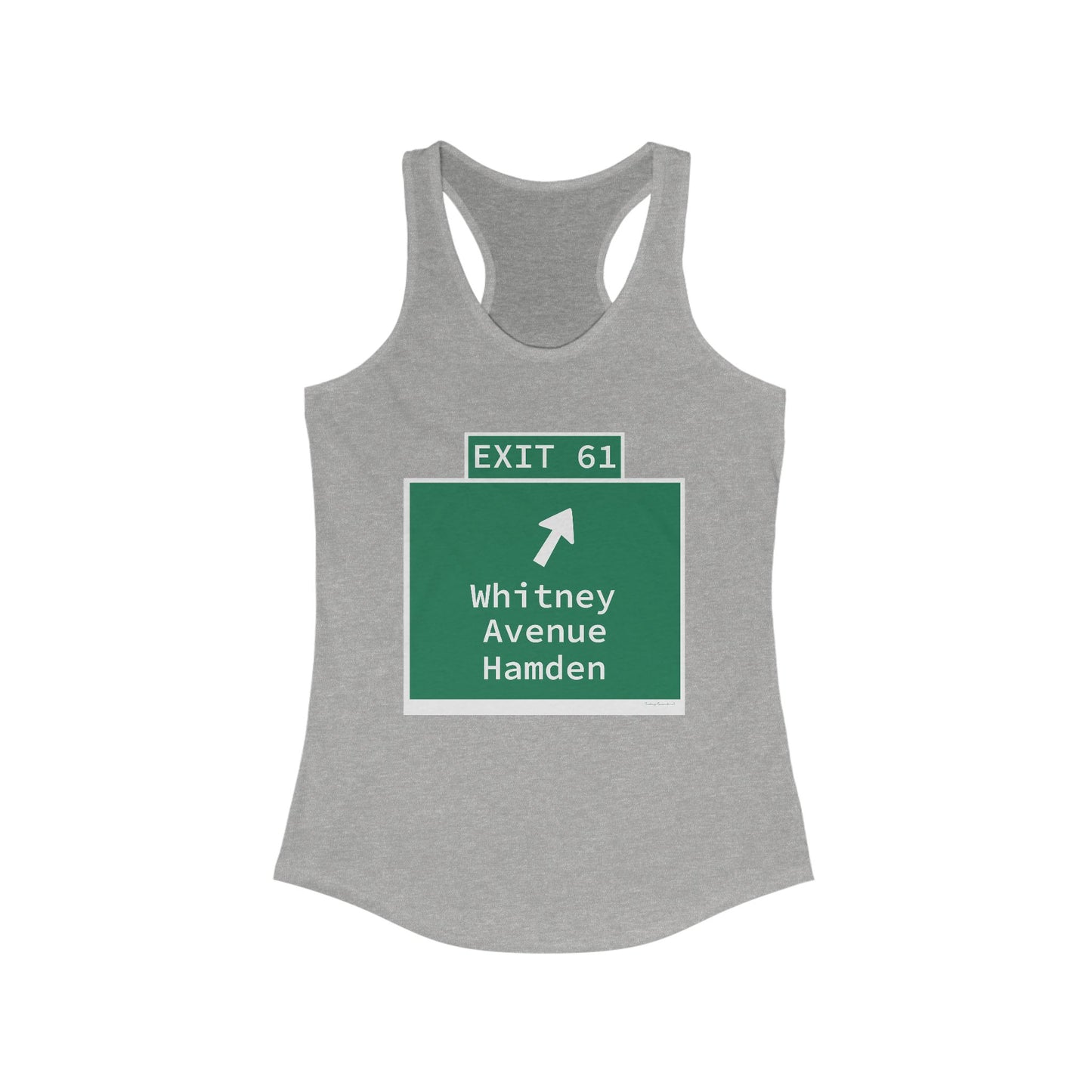 Vintage WCP Exit 61 Sign Women's Ideal Racerback Tank Top