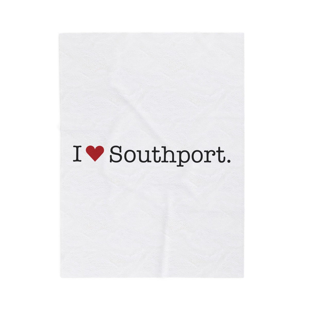 I Heart Southport. Velveteen Plush Blanket