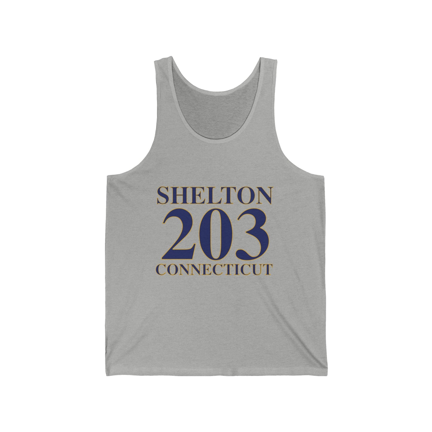 Shelton 203 Connecticut Unisex Jersey Tank