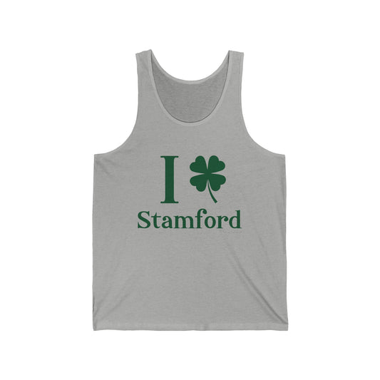 I Clover Stamford (Green) Unisex Jersey Tank