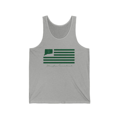 Ellington Connecticut St. Patrick’s Day Flag Unisex Jersey Tank Top