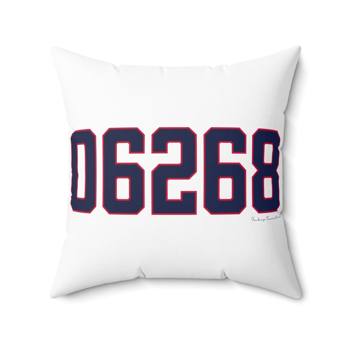 06268 Storrs Connecticut Zip Code Spun Polyester Square Pillow