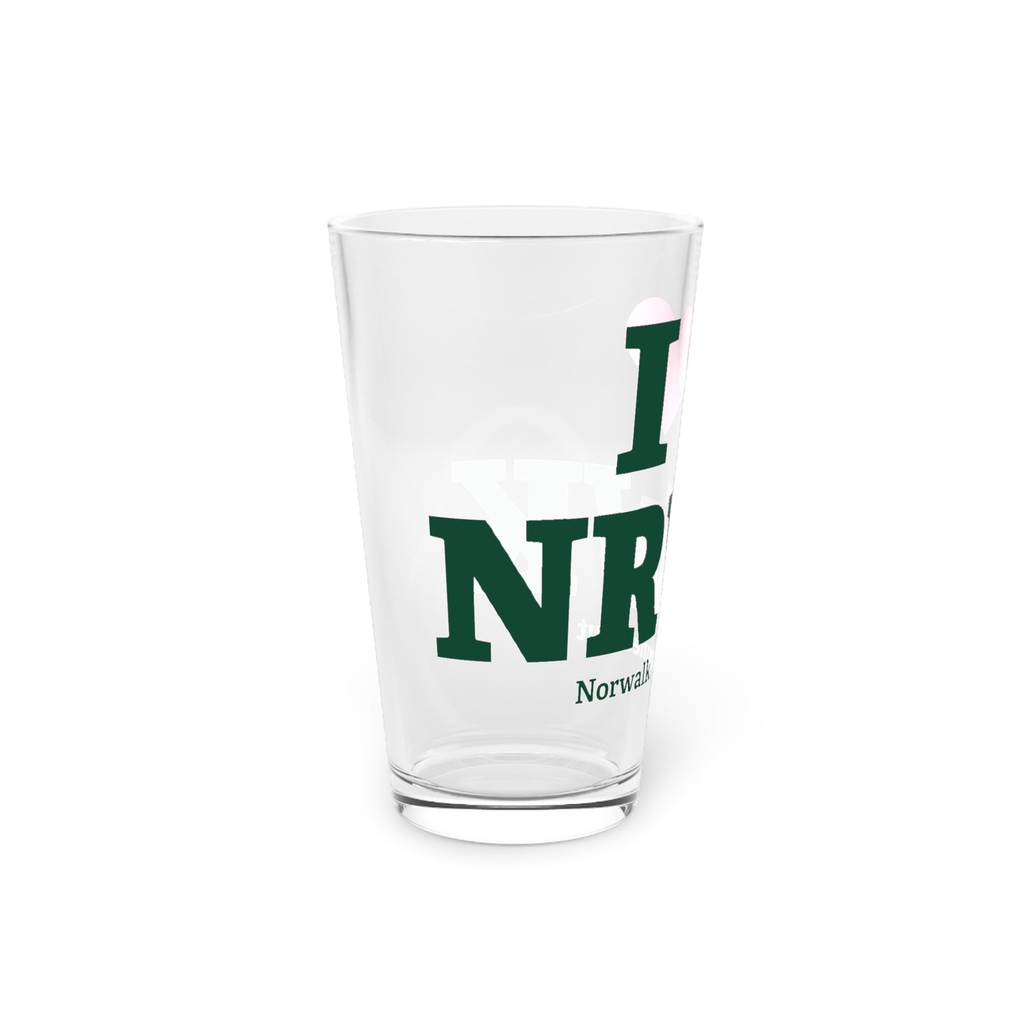 I Heart NRWK Pint Glass, 16oz