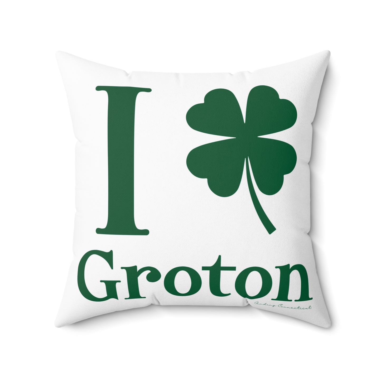 I Clover Groton Spun Polyester Square Pillow