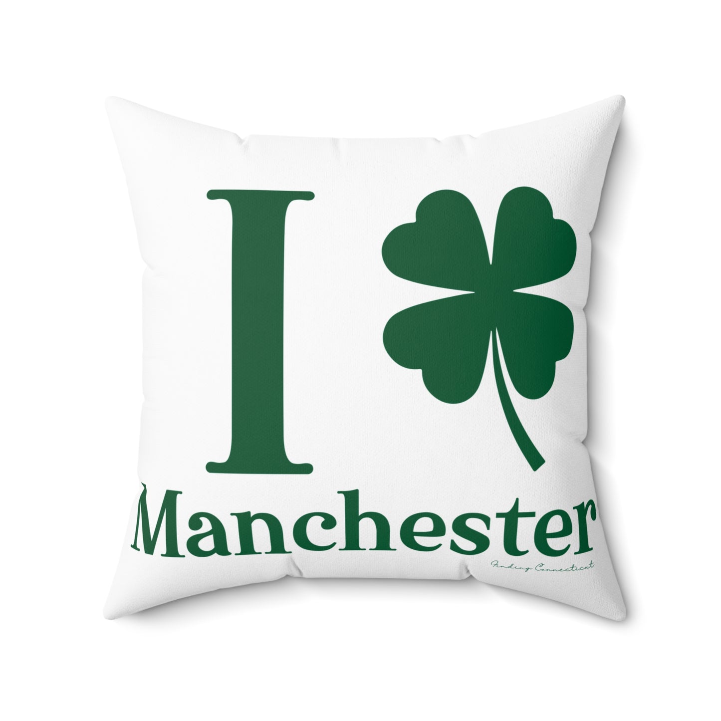 I Clover Manchester Spun Polyester Square Pillow
