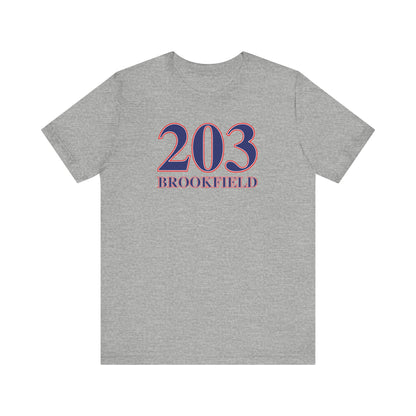 203 Brookfield Red White & Blue Unisex Jersey Short Sleeve T-Shirt