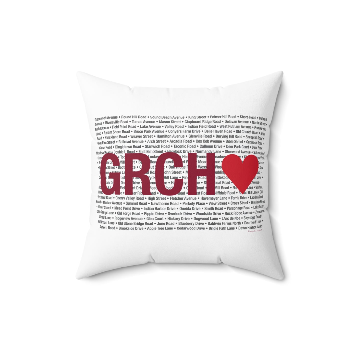 Greenwich Love Spun Polyester Square Pillow