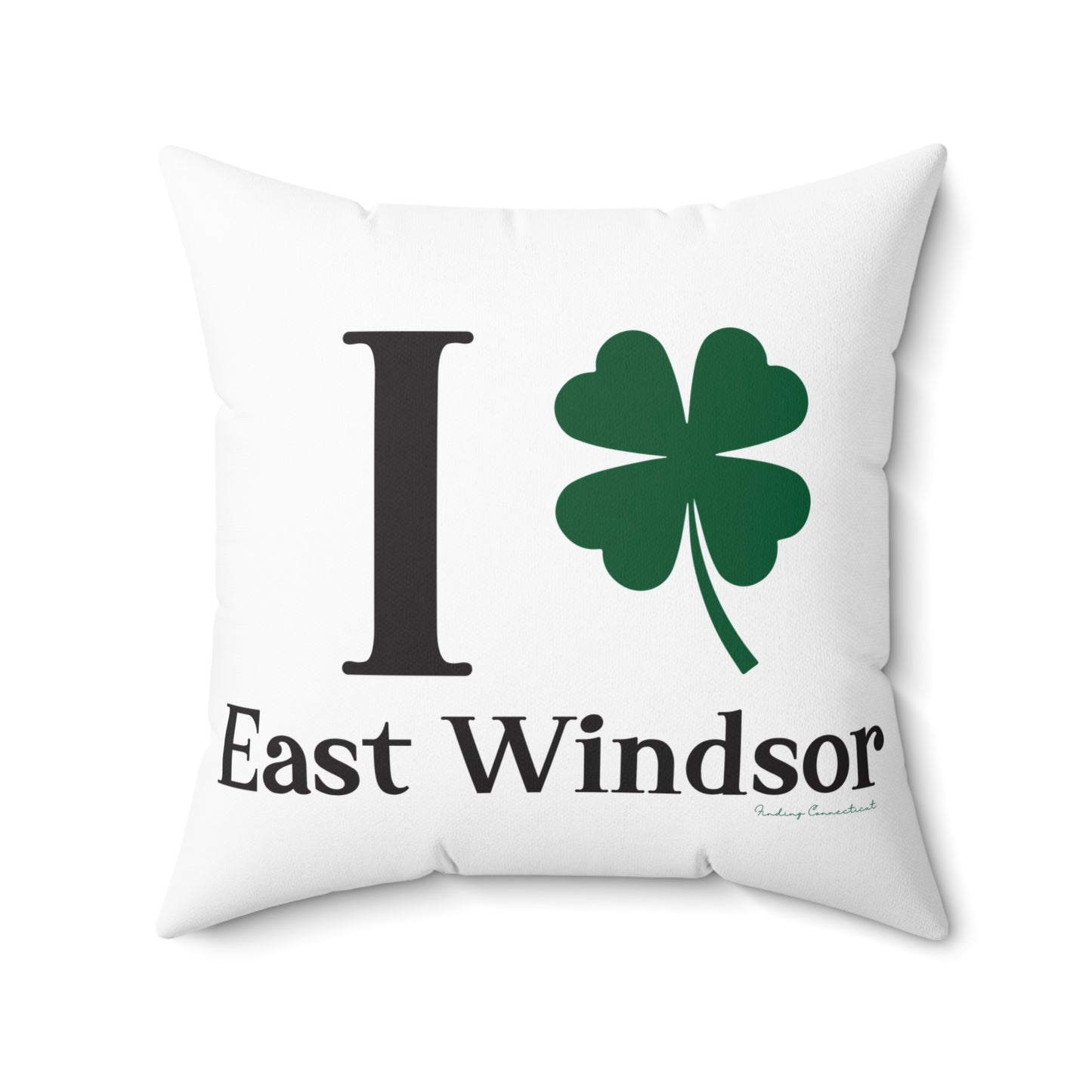I Clover East Windsor Spun Polyester Square Pillow