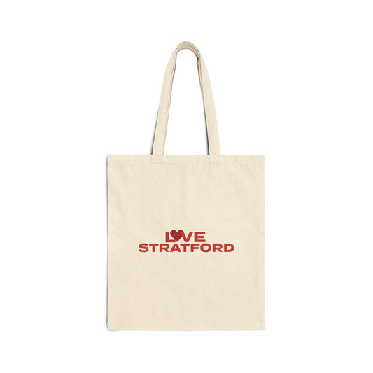 Love Stratford Cotton Canvas Tote Bag