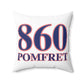 860 Pomfret Red, White & Blue Spun Polyester Square Pillow