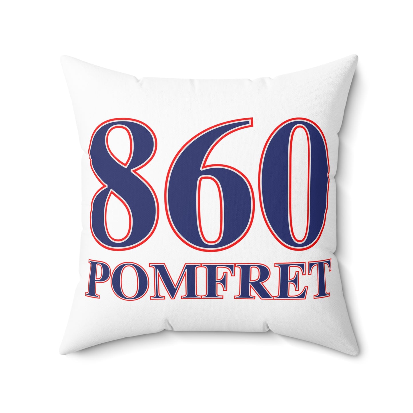 860 Pomfret Red, White & Blue Spun Polyester Square Pillow