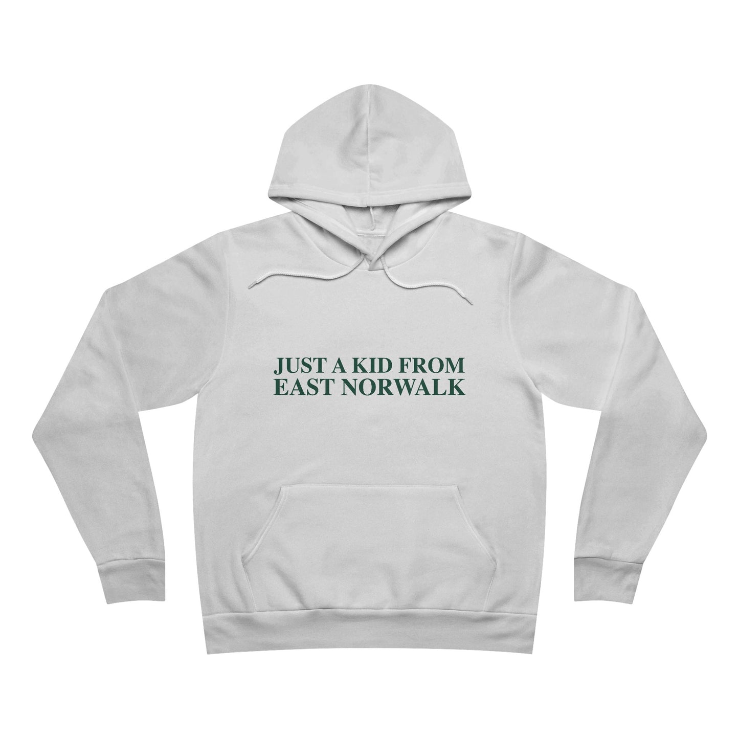 Just a kid from East Norwalk Unisex Sponge Fleece Pullover Hoodie